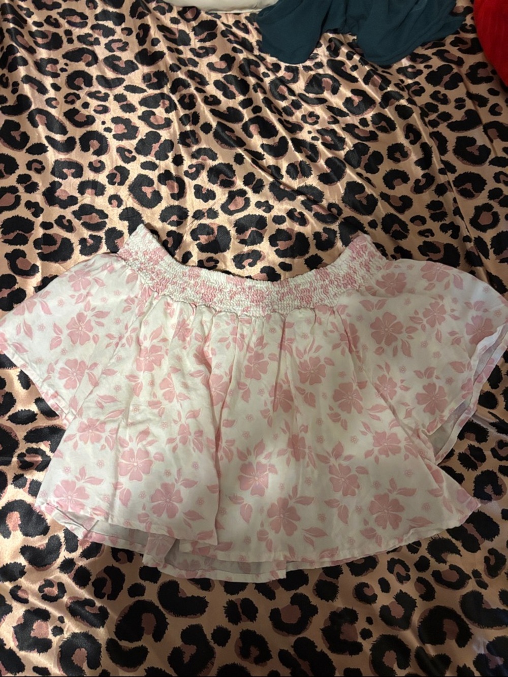 Light Pink Floral Off-Shoulder Crop Top